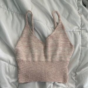 Pink & White Summer Tank Top